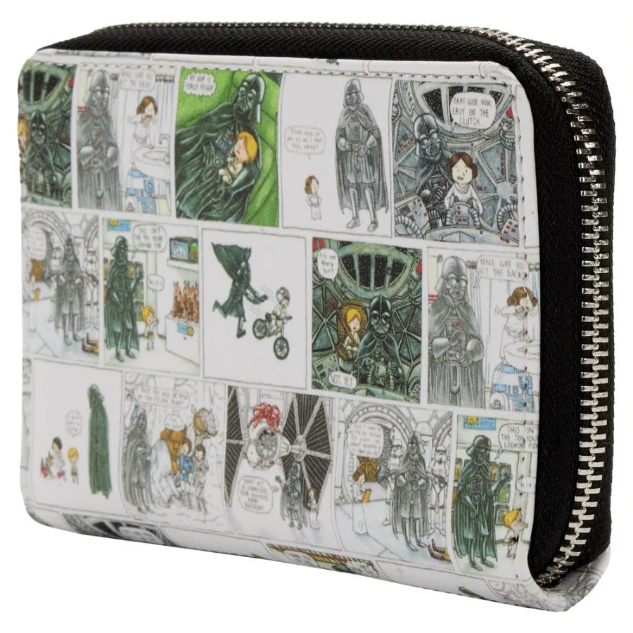 Loungefly Star Wars Darth Vader I Am Your Father Series Zip-Around Wallet