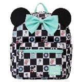 Loungefly Mickey and Minnie Date Night Diner Nylon Mini Backpack