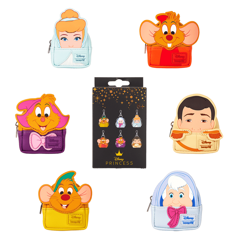 Loungefly Cinderella 75th Anniversary Cosplay Mystery Mini Backpack Keychain Charm