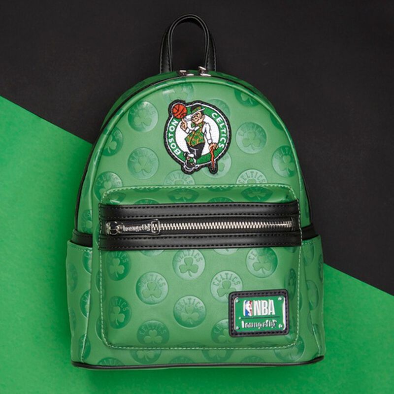 Loungefly NBA Boston Celtics Debossed Logo Mini Backpack-zoom-3