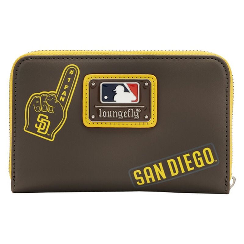 Loungefly MLB San Diego Padres Patches Zip-Around Wallet-zoom-3