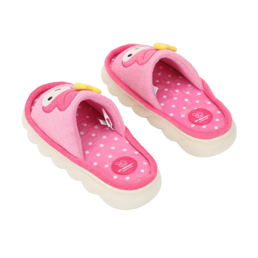 Sanrio My Melody 3D character Face Art Women's Pink open toed slide slippers