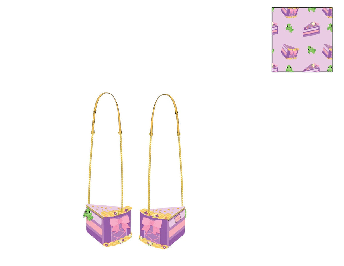 Loungefly Disney Tangled Cake Cosplay Crossbody Bag Purse-5