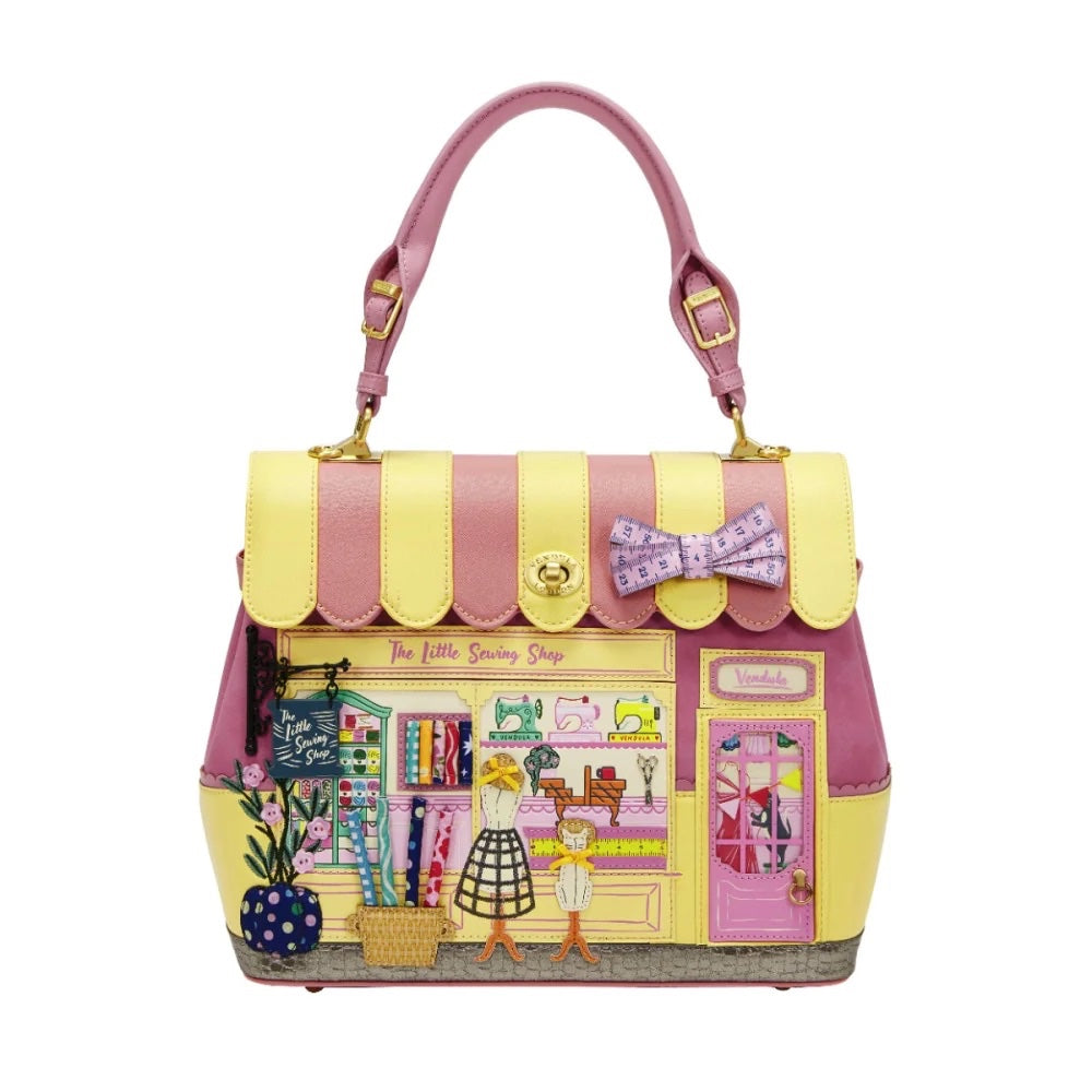 Vendula London Sewing Shop - Raspberry Edition Grace Bag-2