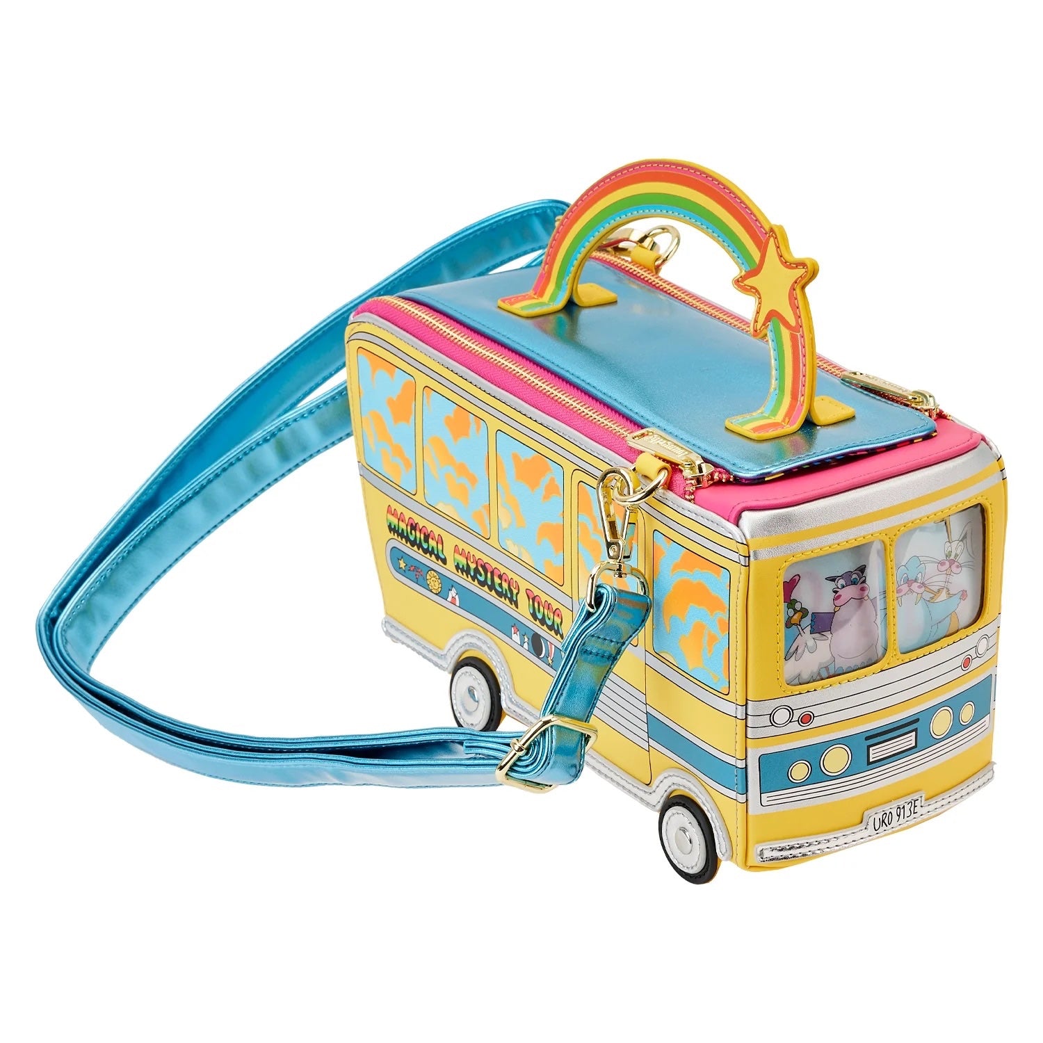Loungefly The Beatles Magical Mystery Tour Bus Crossbody Bag-5