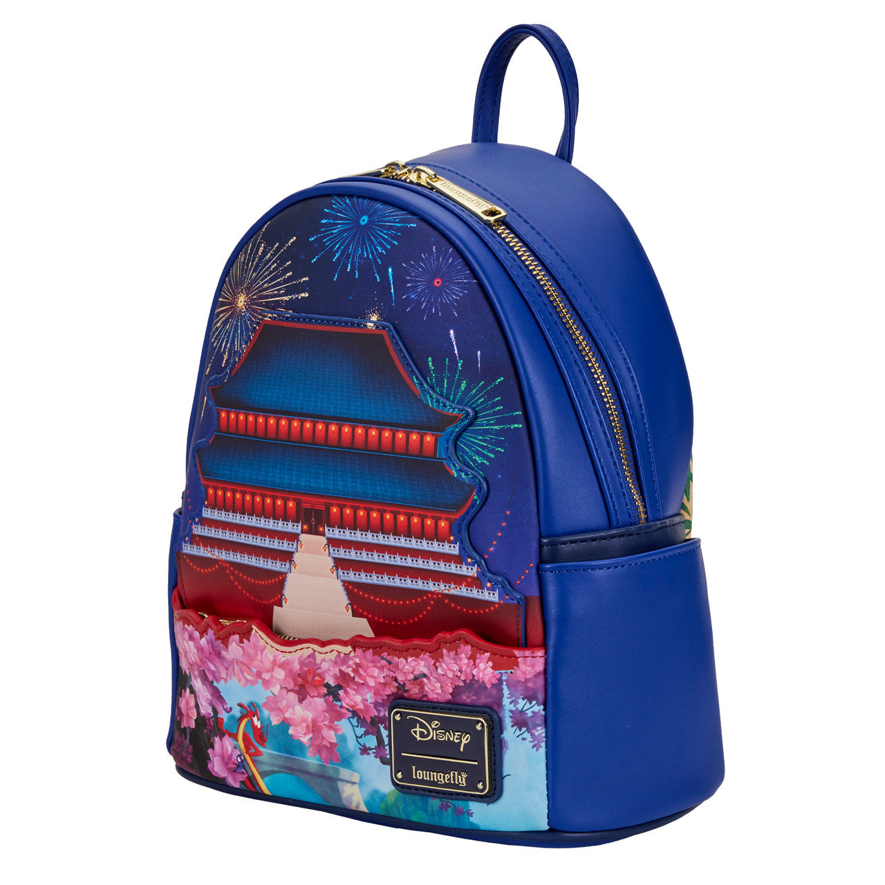 Loungefly Disney Mulan Castle Light Up Mini Backpack-zoom-4