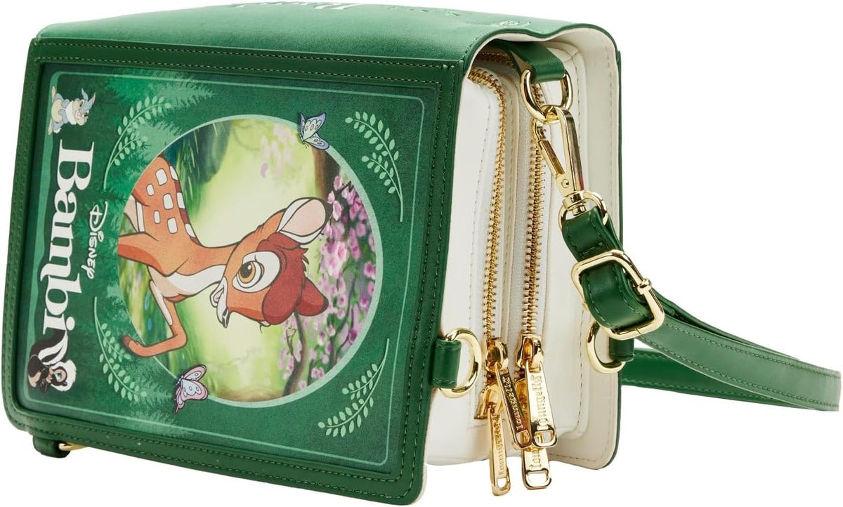 Loungefly Disney Bambi Book Convertible Crossbody Bag-8