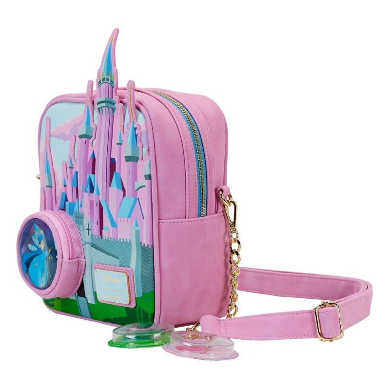Loungefly Sleeping Beauty Stained Glass Castle Crossbody Purse-zoom-4