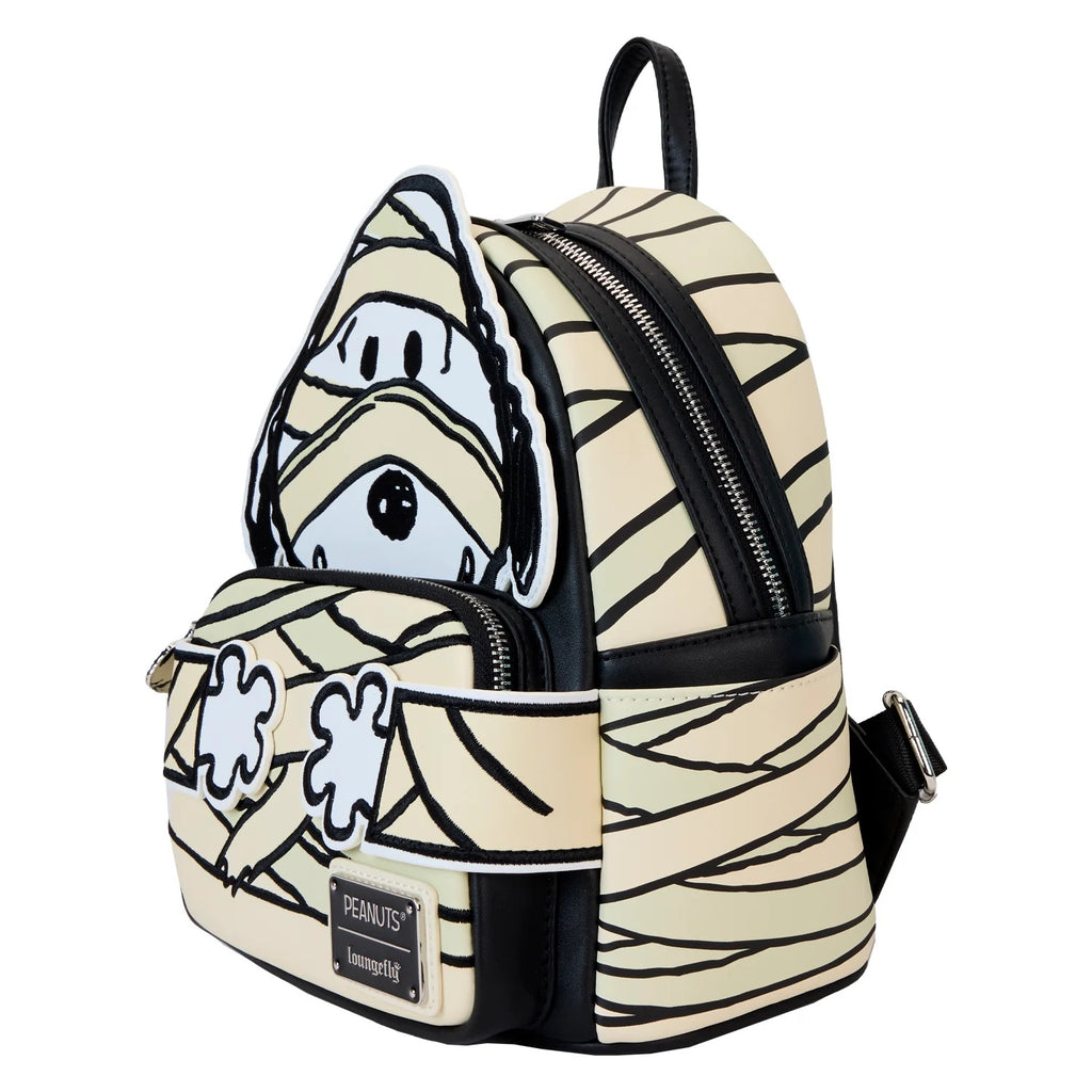 Loungefly Peanuts Snoopy Mummy Glow in the Dark Mini Backpack