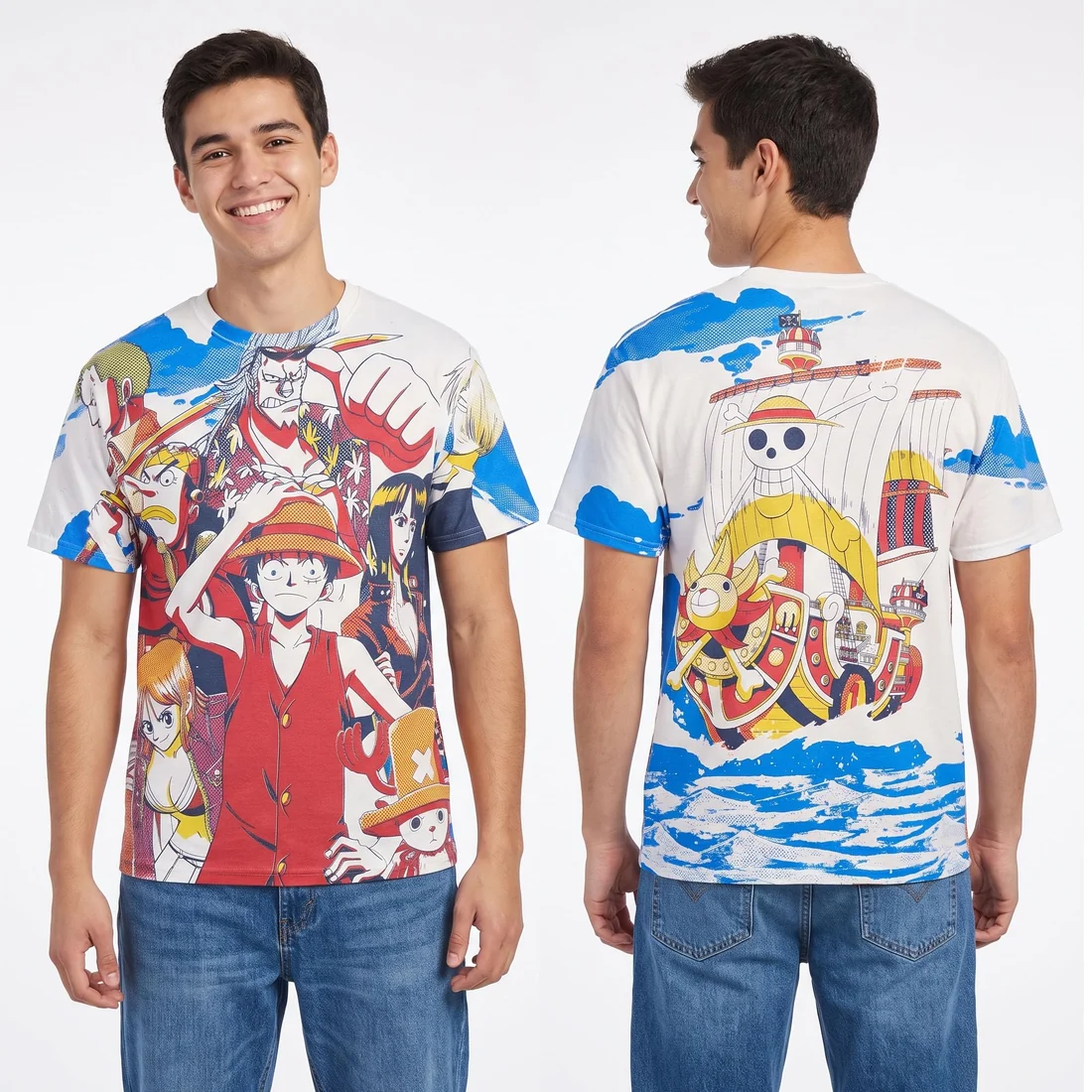 One Piece Straw Hat Crew All-Over Print T-Shirt-zoom-3