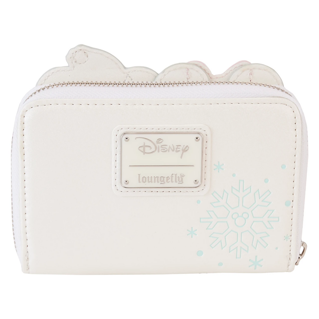 Loungefly Disney Mickey and Minnie Pastel Snowman Zip-Around Wallet
