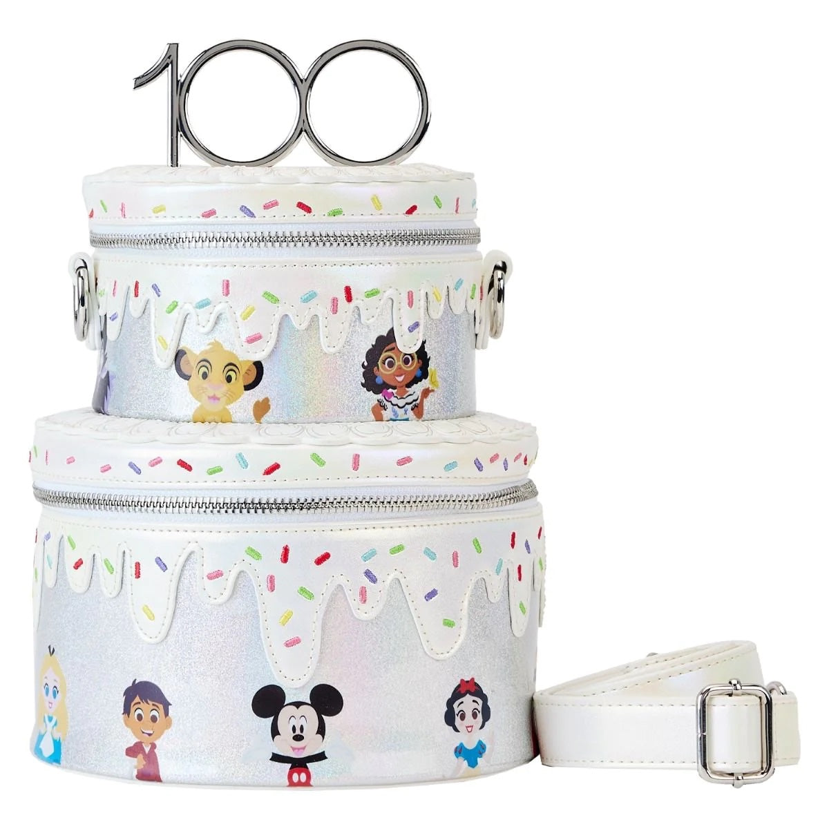 Loungefly Disney 100 Celebration Cake Crossbody Purse-zoom-1