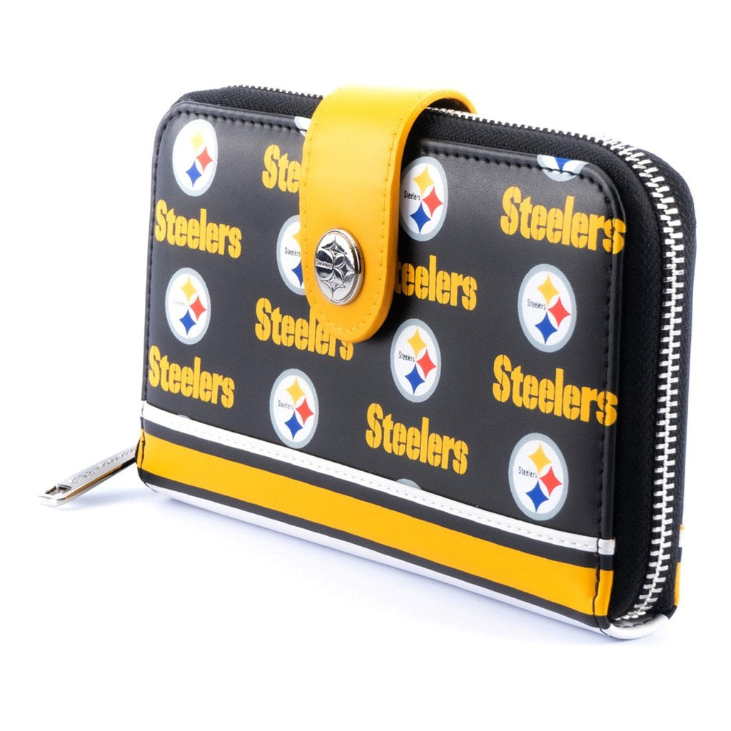 Loungefly NFL Pittsburgh Steelers Logo AOP Bifold Wallet-zoom-4