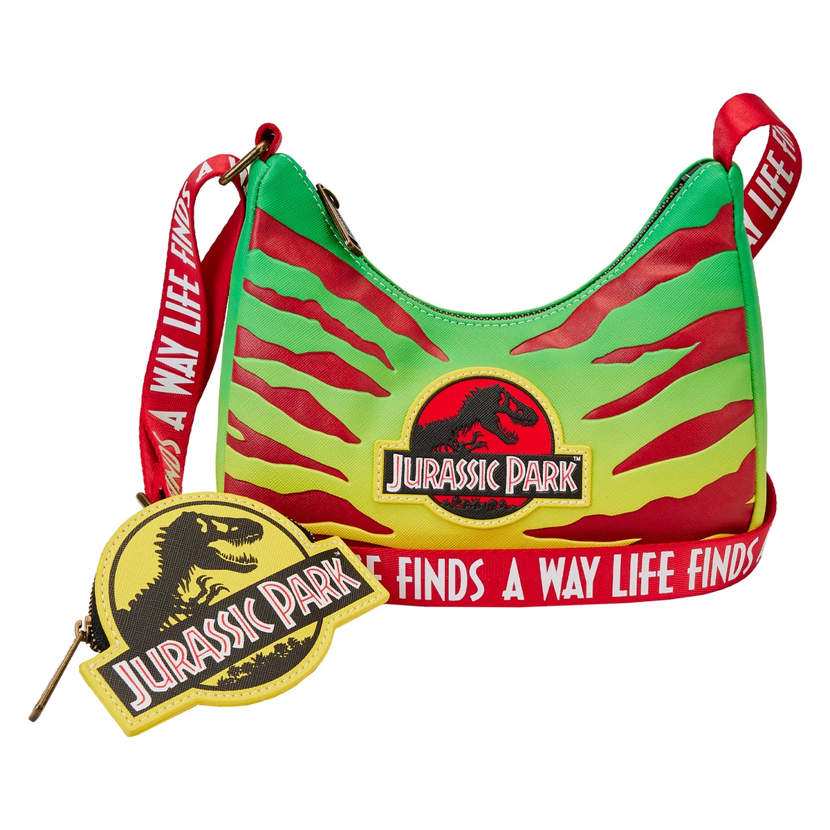 Loungefly Jurassic Park 30th Anniversary Life Finds a Way Crossbody Purse