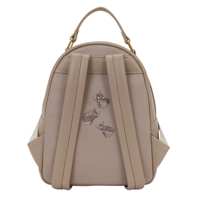 Loungefly Disney Sleeping Beauty & Maleficent Spinning Wheel Mini Backpack