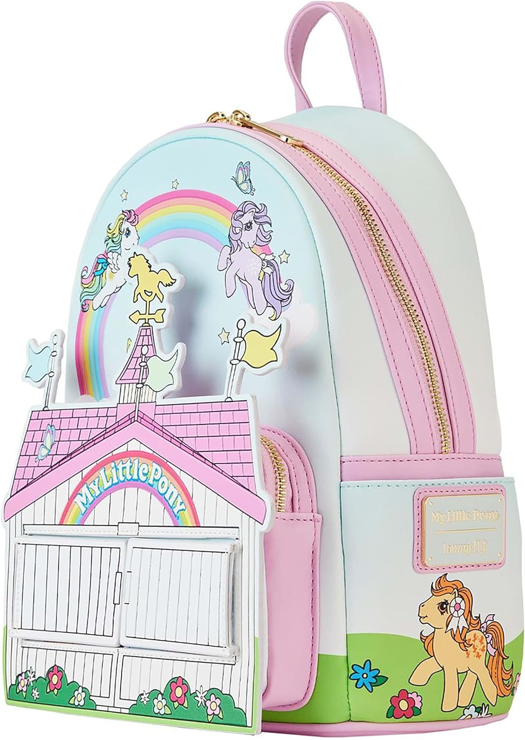 Loungefly My Little Pony 40th Anniversary Stable Mini Backpack-3
