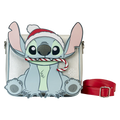 Loungefly Disney Stitch Holiday Glitter Crossbody Bag