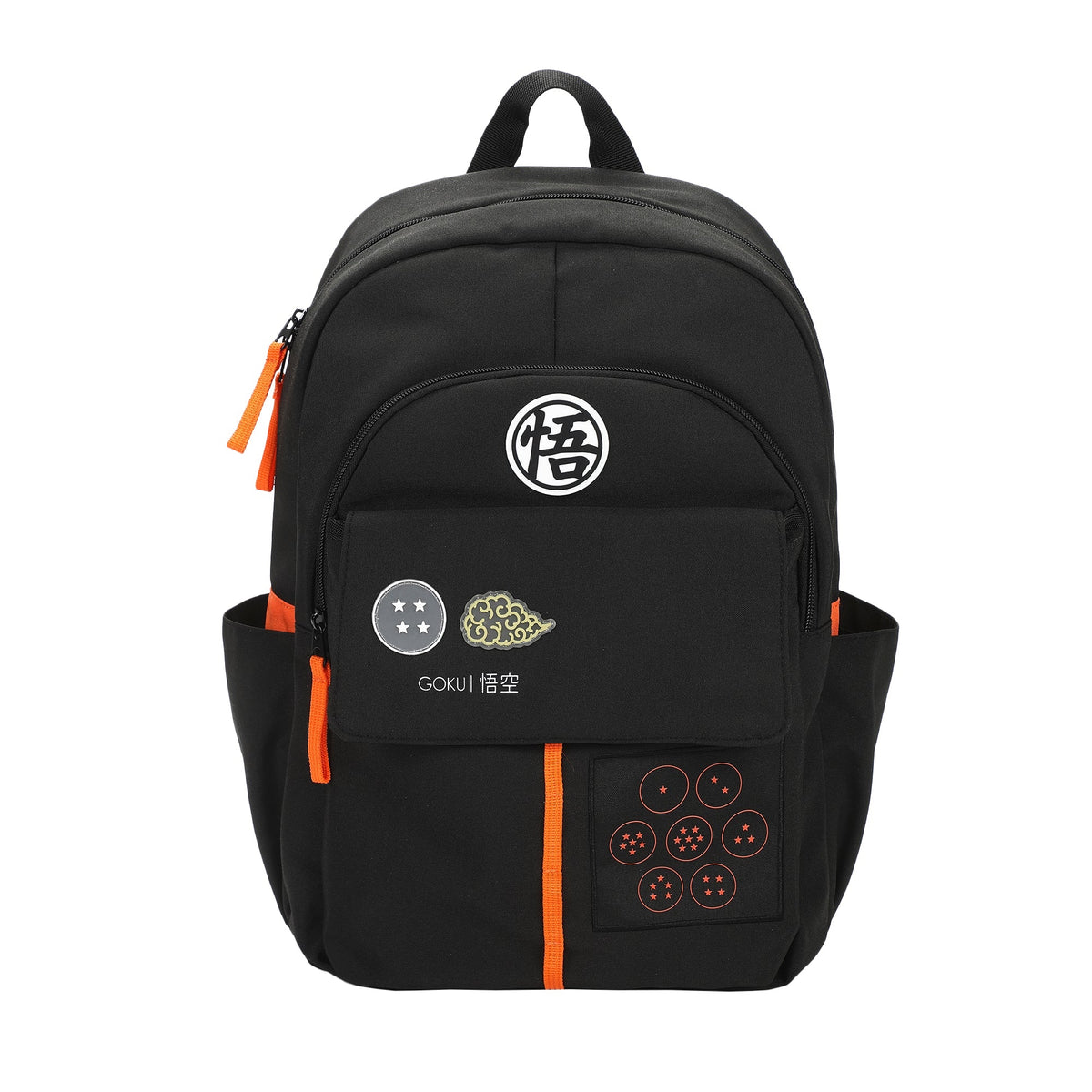 DRAGON BALL Z GOKU SYMBOLS BLACK 17.5" ADULT COMMUTER BACKPACK-zoom-1