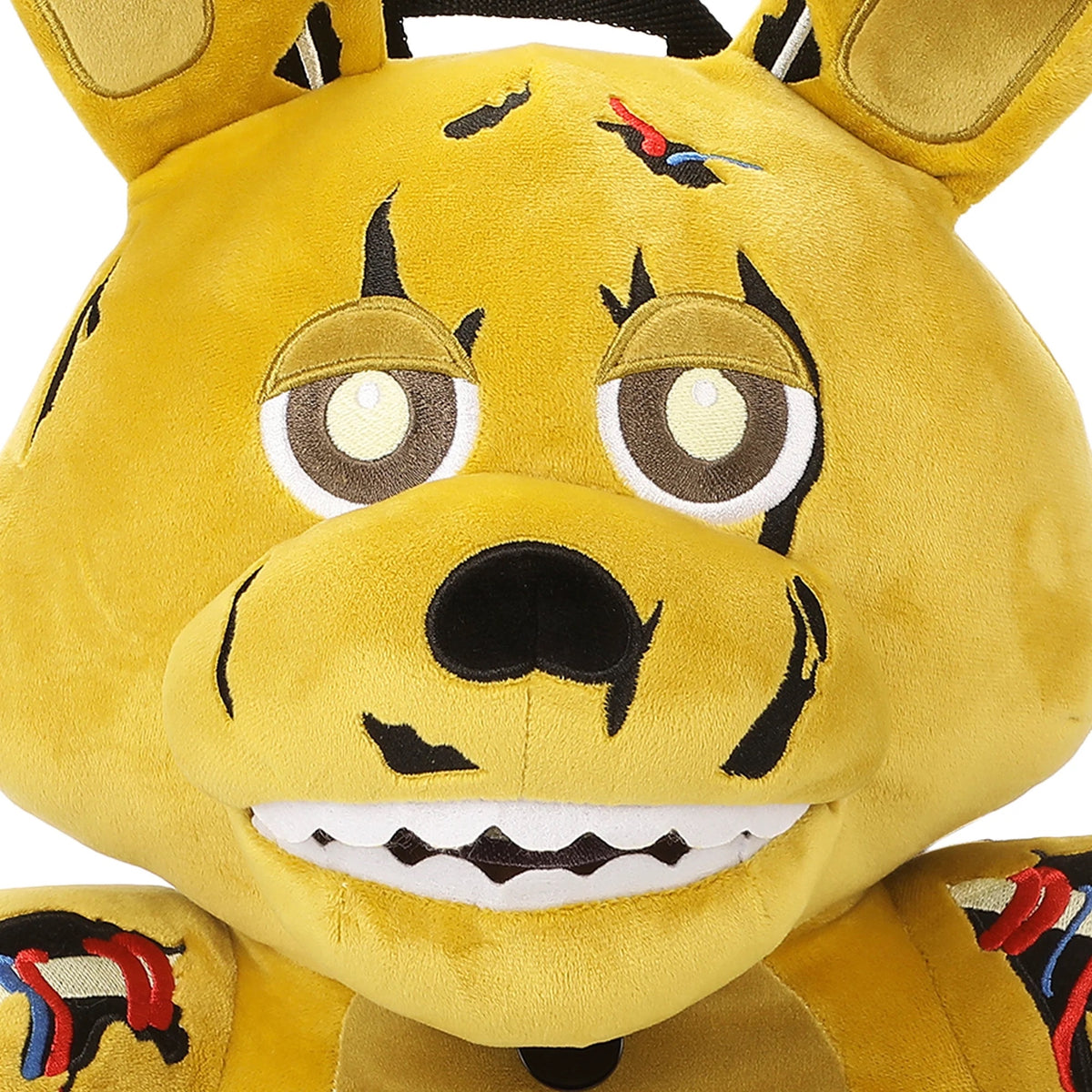 plush BP Five nights at Freddys Springtrap plush mini backpack with glow in the dark details-4
