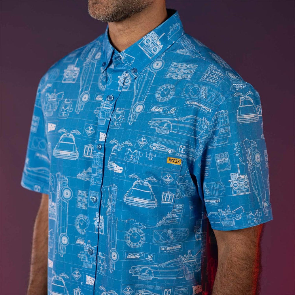 RSVLTS Back to the Future "If My Calculations Are Correct" – KUNUFLEX Short Sleeve Shirt