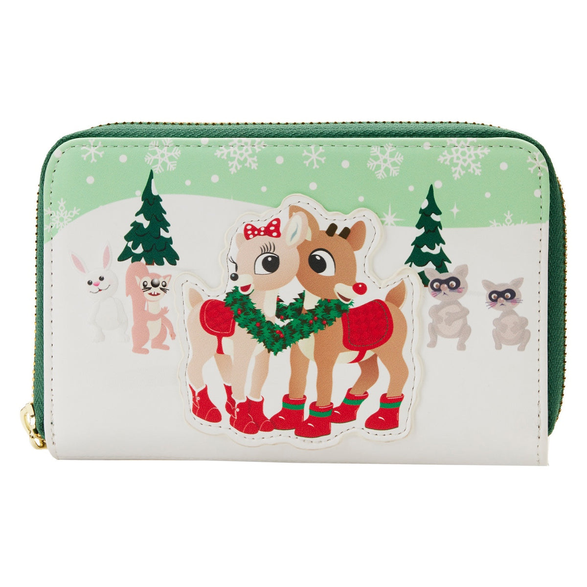 Loungefly Rudolph The Red-Nosed Reindeer Merry Couple Zip Around Wallet-1