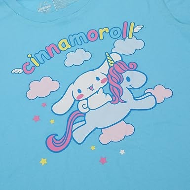 Cinnamoroll Adult Womens Sleepwear Set with Short Sleeve Tee and Sleep Pants-zoom-3