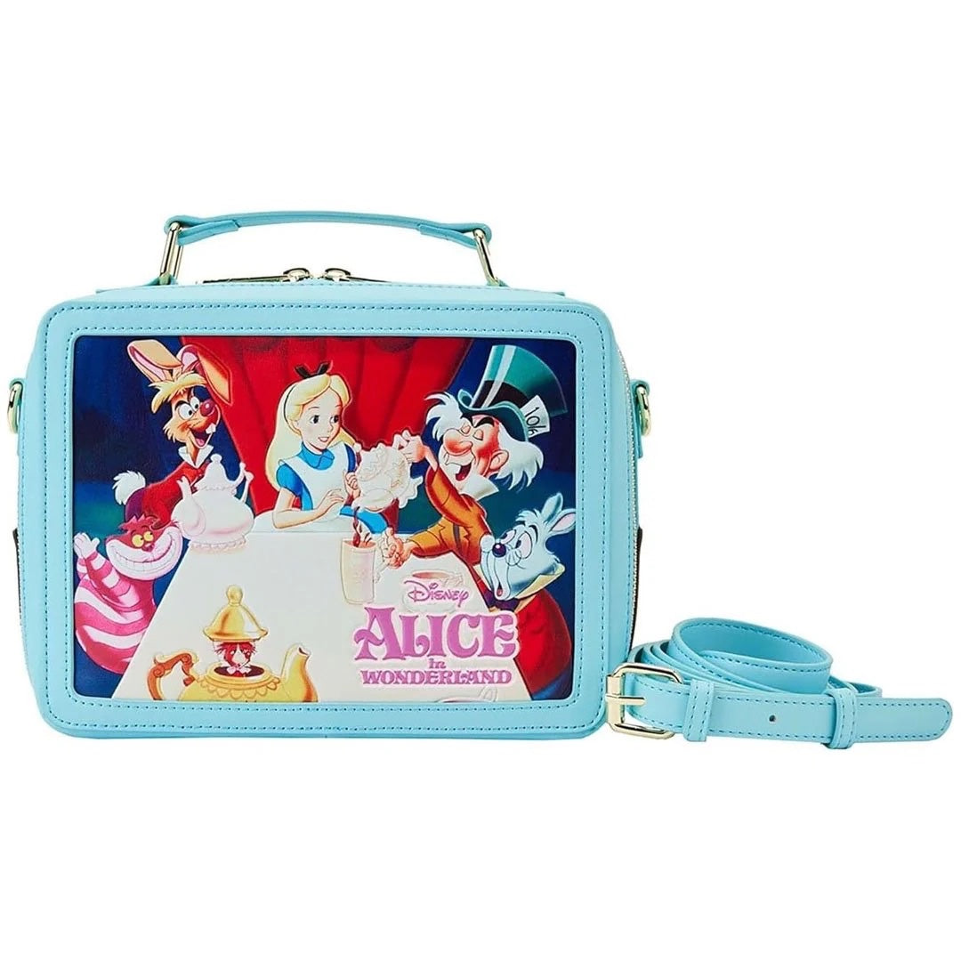 Loungefly Alice in Wonderland Classic Movie Lunch Box Crossbody Purse-zoom-6