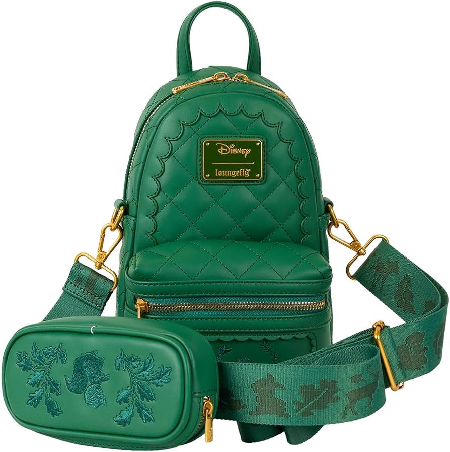 Loungefly Disney Bambi Texture Convertible Sling Crossbody Bag with Coin Bag-zoom-1