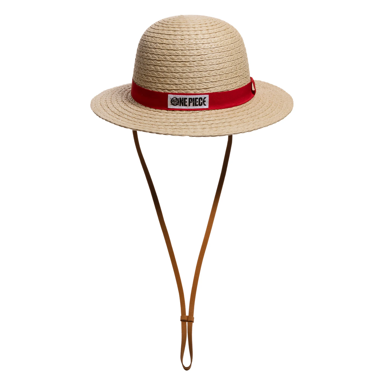 ONE PIECE LUFFY COSPLAY STRAW BUCKET HAT WITH CHIN ROPE-zoom-1