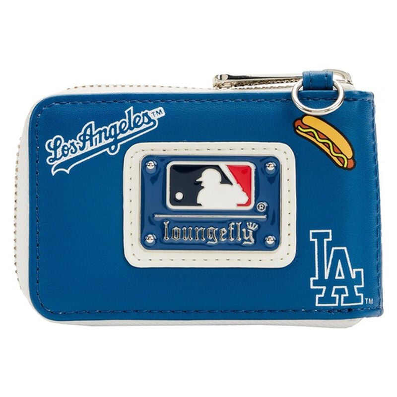 Loungefly MLB Los Angeles Dodgers Patches Accordion Zip Around Wallet-4