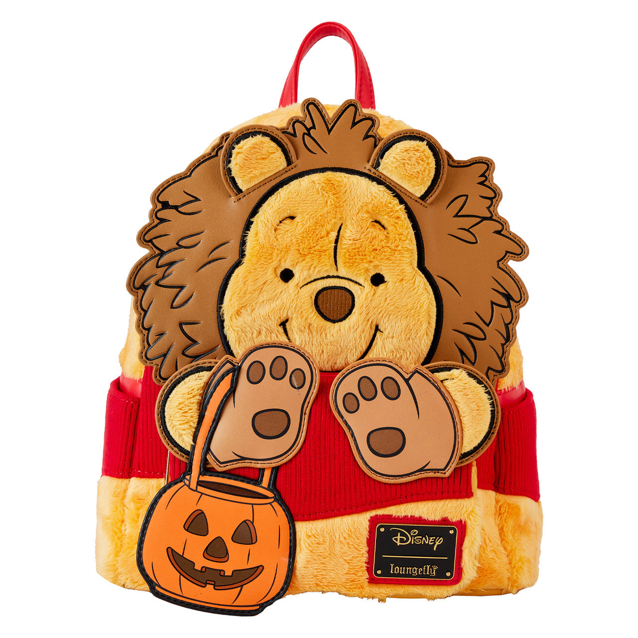 Loungefly Winnie the Pooh Halloween Costume Plush Cosplay Mini Backpack-zoom-1