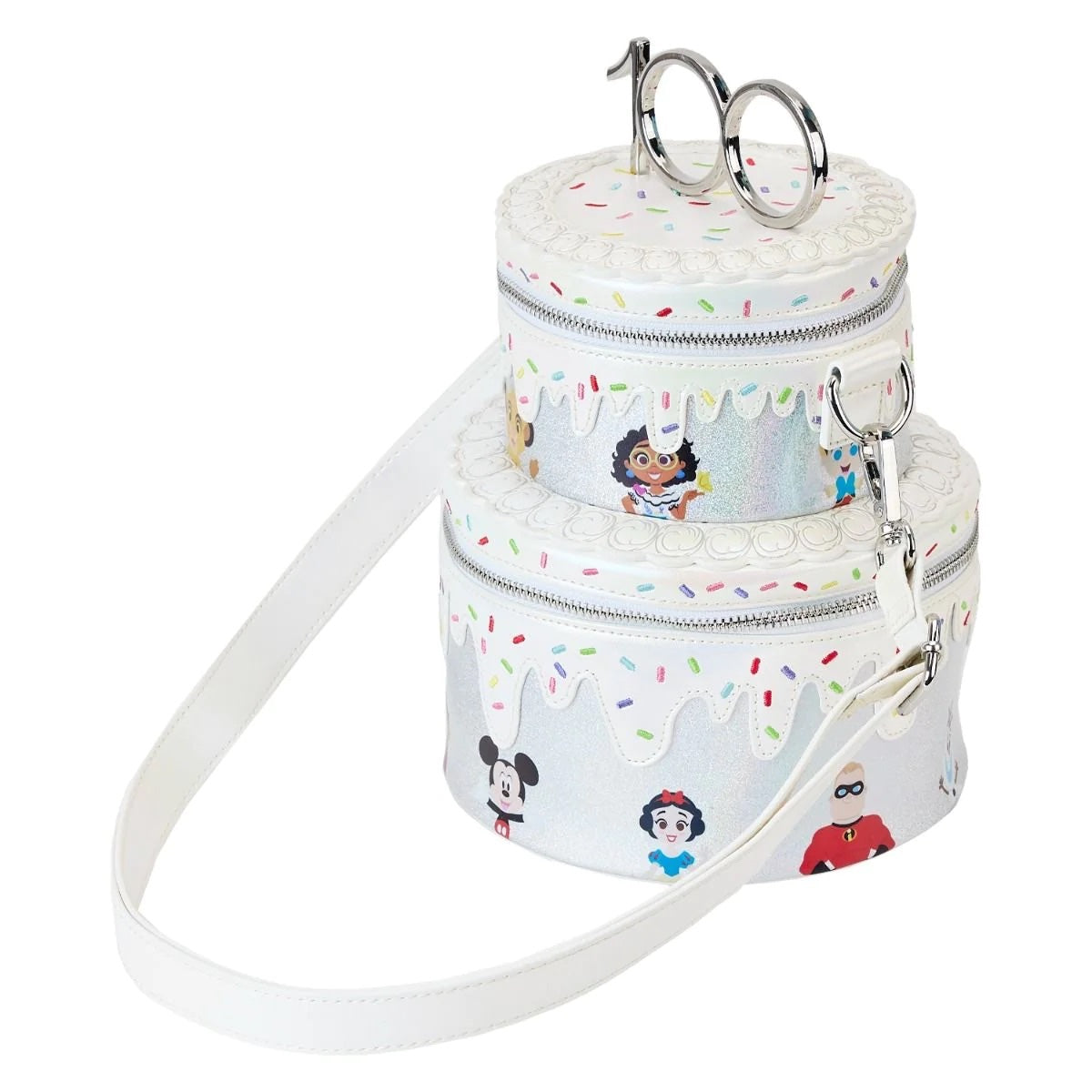 Loungefly Disney 100 Celebration Cake Crossbody Purse-zoom-5