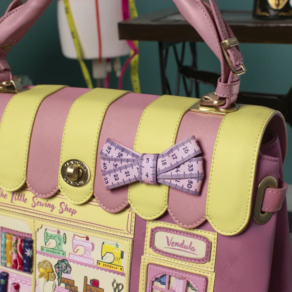 Vendula London Sewing Shop - Raspberry Edition Grace Bag-zoom-5