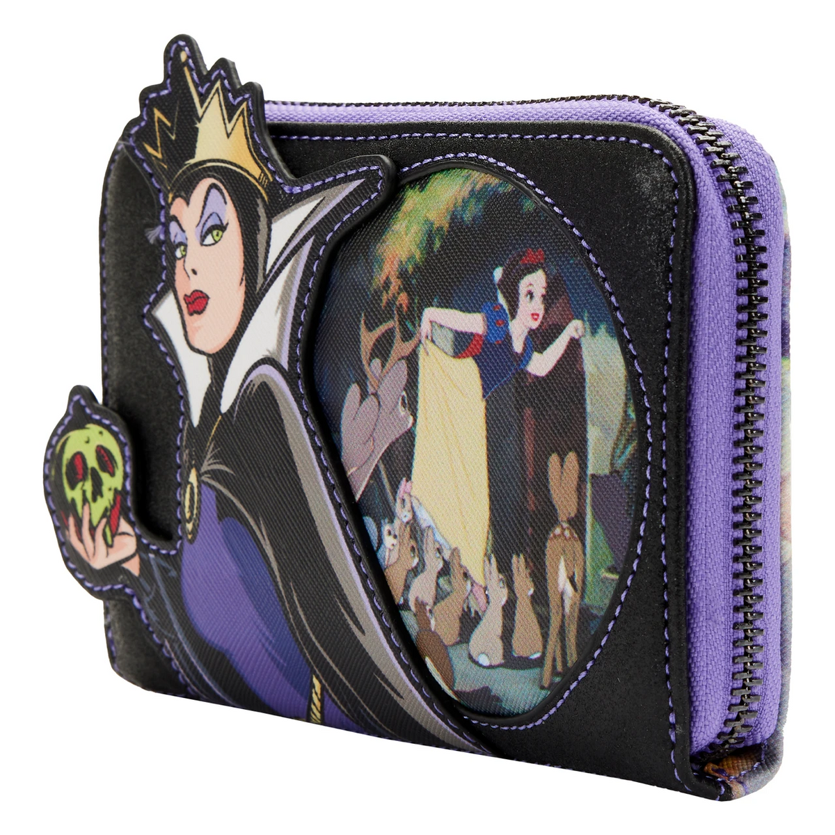 Loungefly Disney Villains Scene Evil Queen Zip-Around Wallet-4