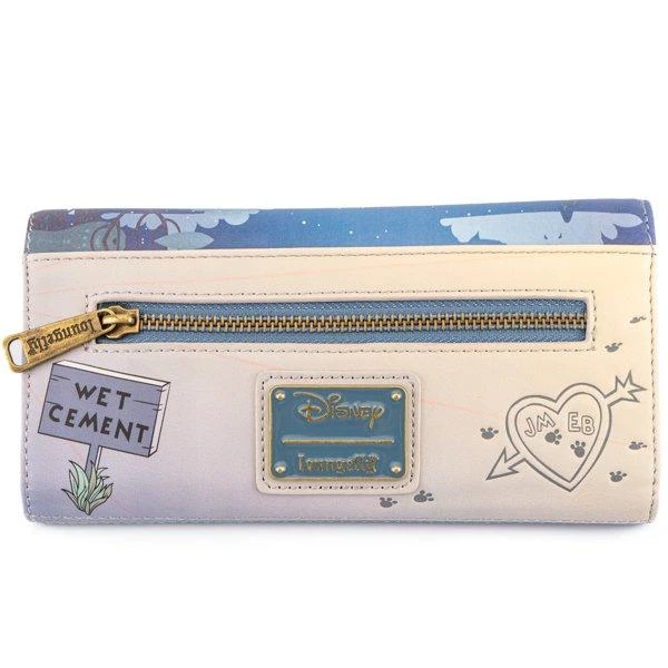 Loungefly Disney Lady and the Tramp Wet Cement Flap Wallet-4