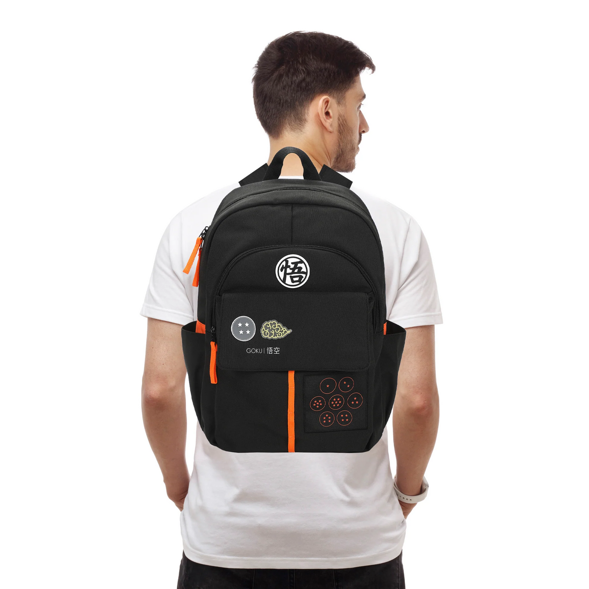 DRAGON BALL Z GOKU SYMBOLS BLACK 17.5" ADULT COMMUTER BACKPACK-zoom-5