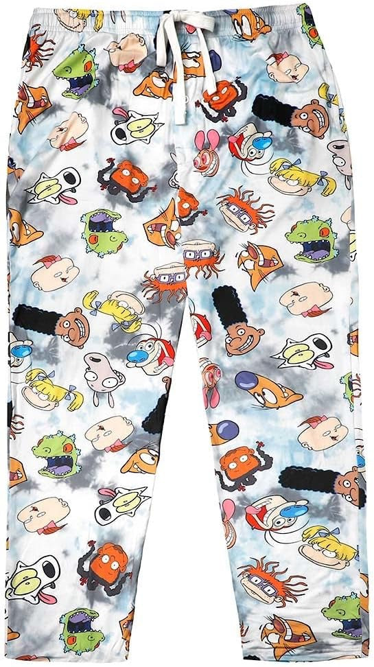 Nickelodeon 90s All Over Print Sleep Pants-Small