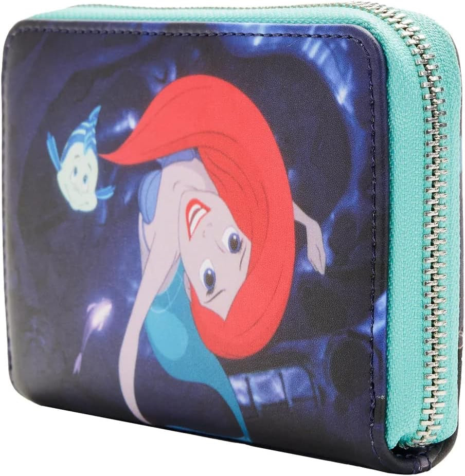Loungefly Disney The Little Mermaid Princess Scenes Series Zip-Around Wallet-zoom-2