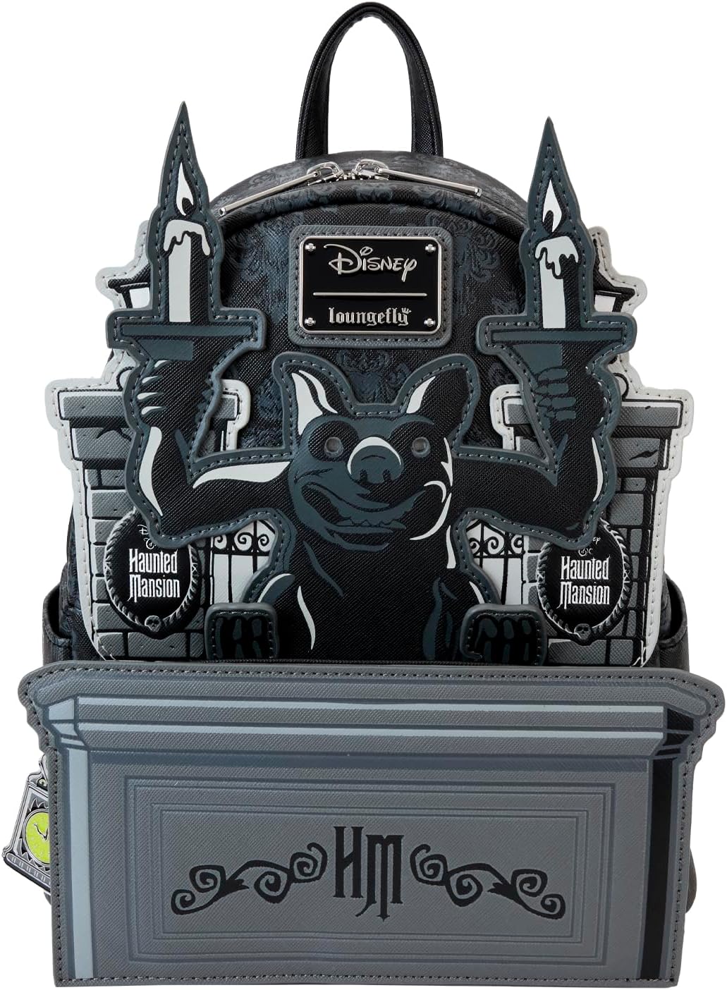 Loungefly Haunted Mansion Gargoyle Wallpaper Mini Backpack-1