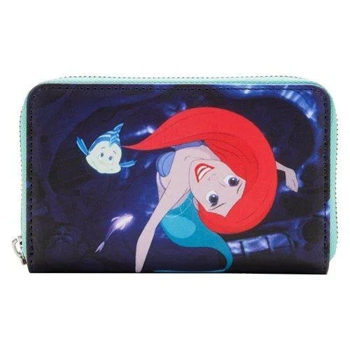 Loungefly Disney The Little Mermaid Princess Scenes Series Zip-Around Wallet