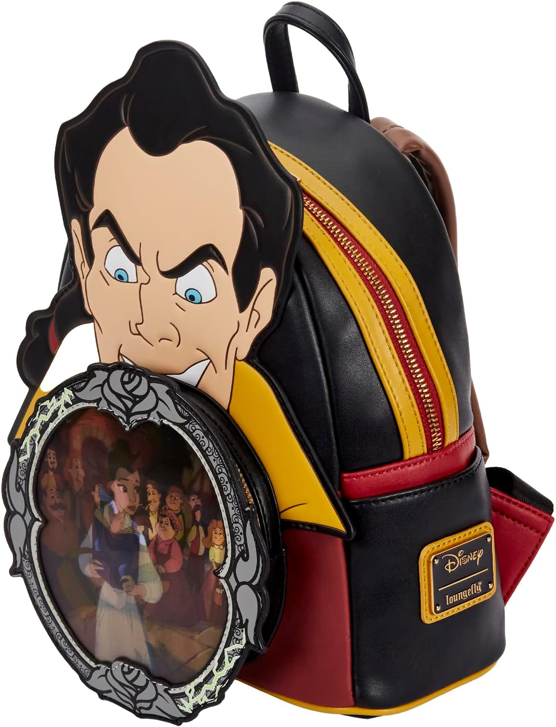 Loungefly Disney Beauty and the Beast Gaston Villains Scene Mini Backpack-3