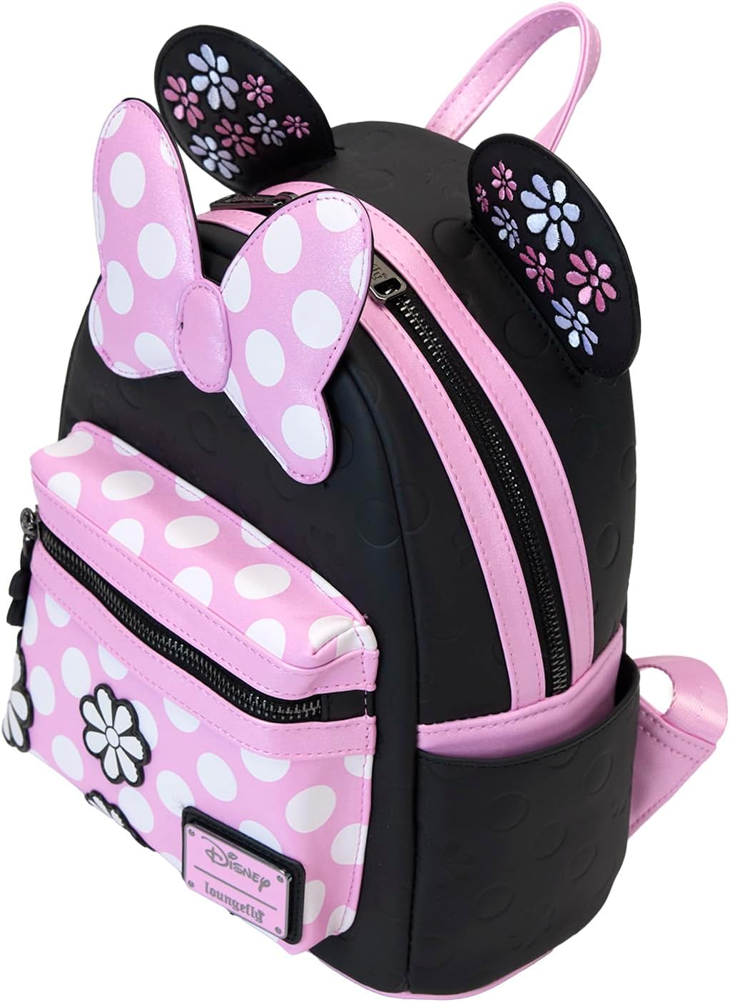 Loungefly Minnie Mouse Floral Rock The Dots Mini Backpack