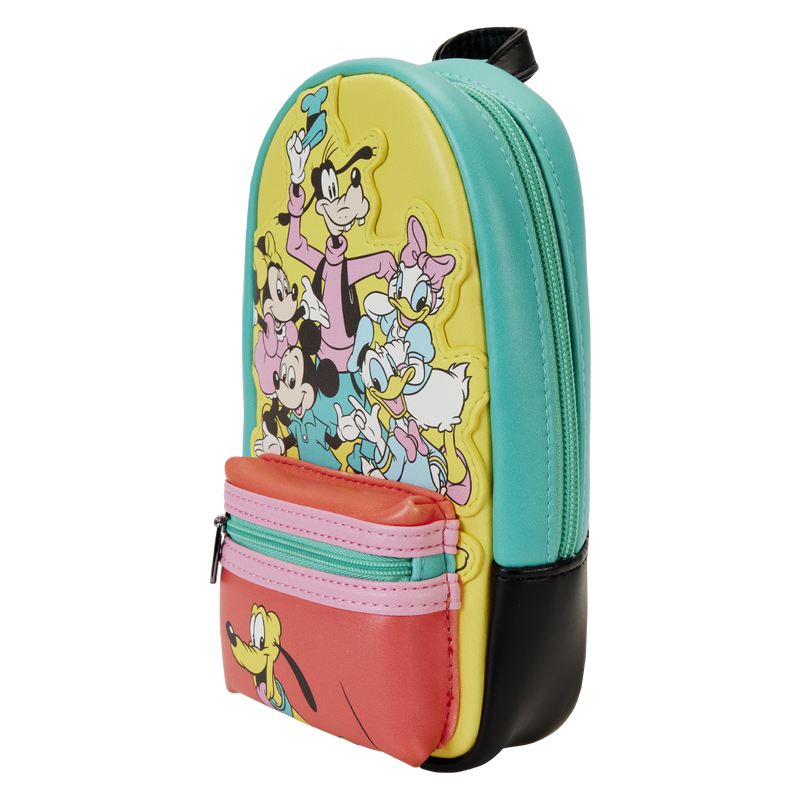 Loungefly Disney100 Mickey & Friends Classic Stationery Mini Backpack Pencil Case-zoom-5