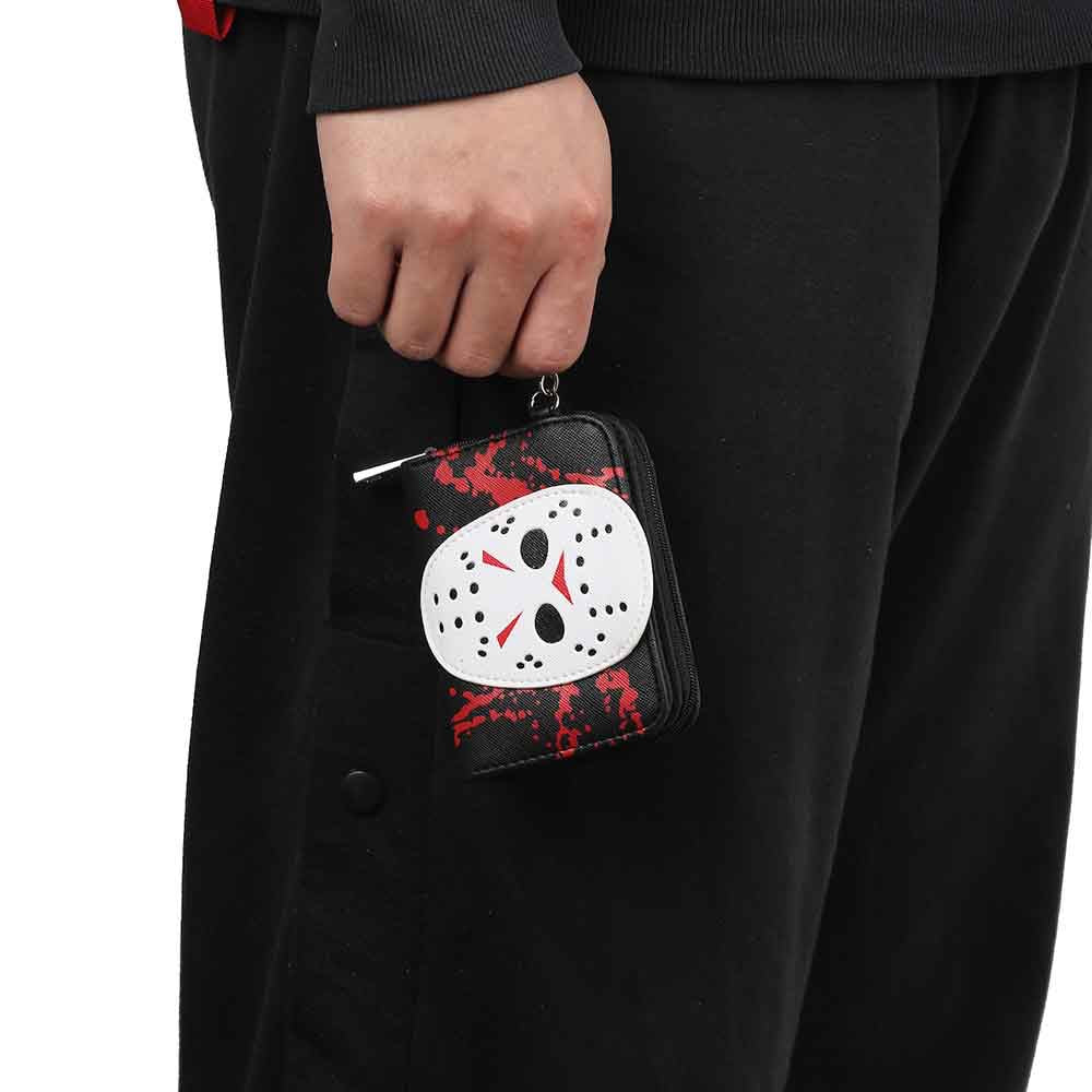 Friday the 13th Jason Mask Mini Bifold Wallet-zoom-5