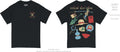 T Shirt One Piece Straw Hat Crew Items double sided BLK