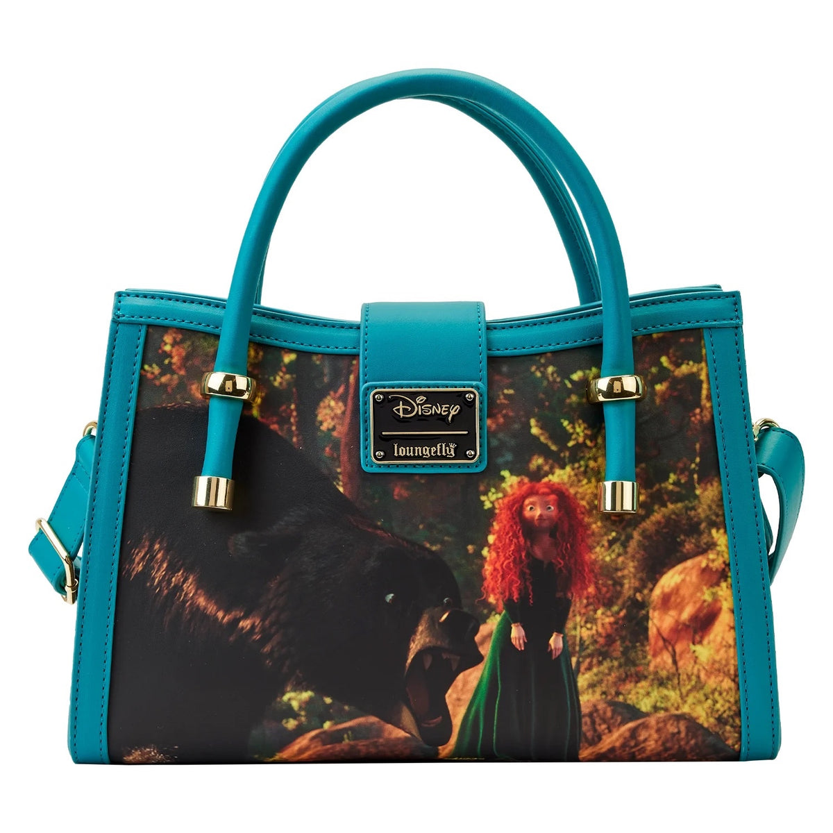 Loungefly Brave Merida Princess Film Scenes Crossbody Purse-6