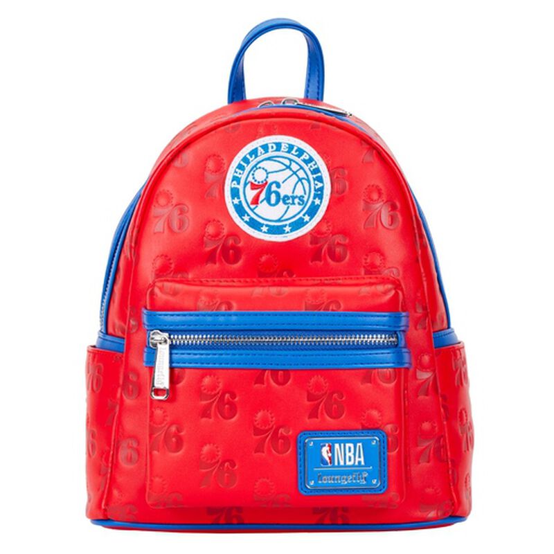 Loungefly NBA Philadelphia 76ers Debossed Logo Mini Backpack-1