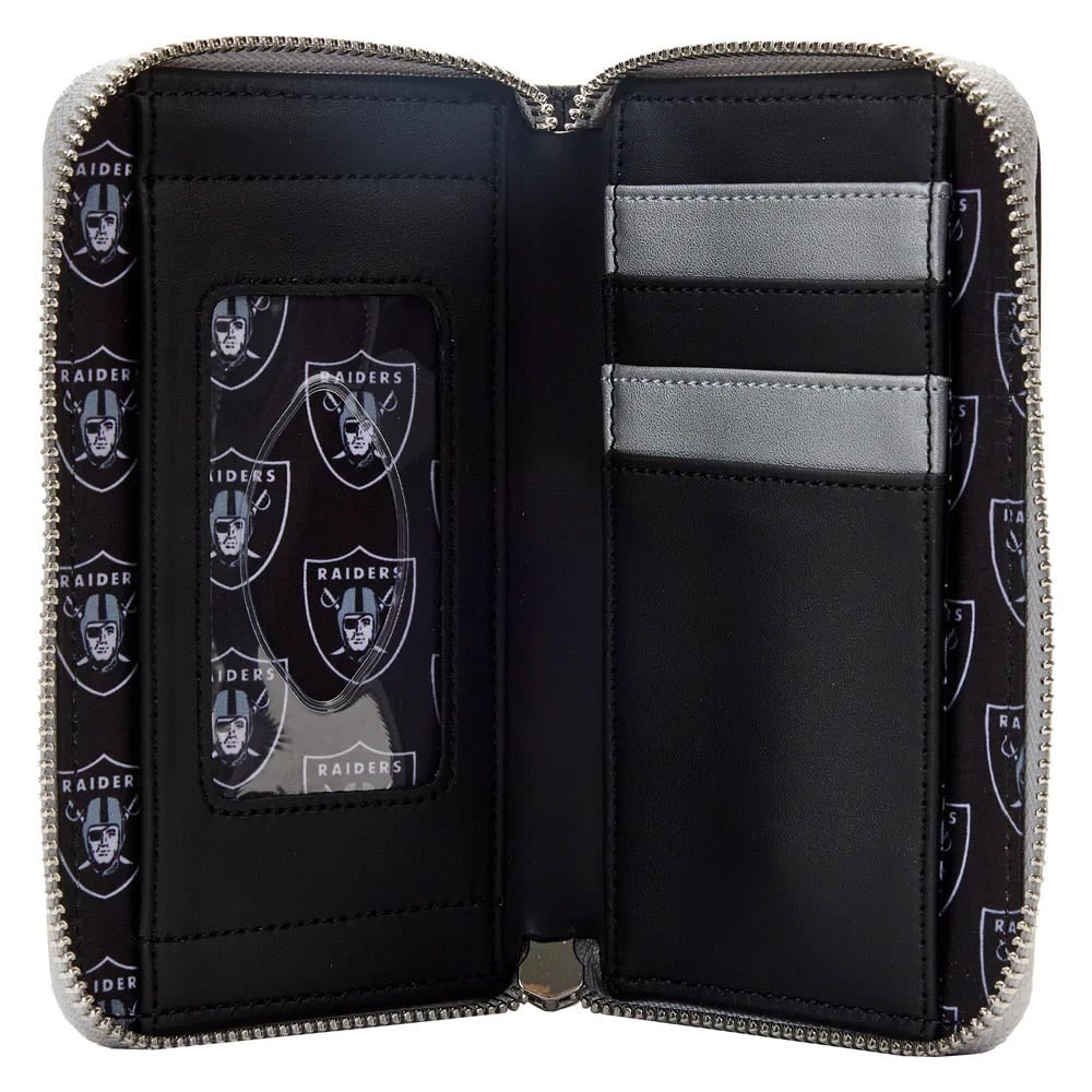 Loungefly NFL Las Vegas Raiders Patches Zip-Around Wallet-2