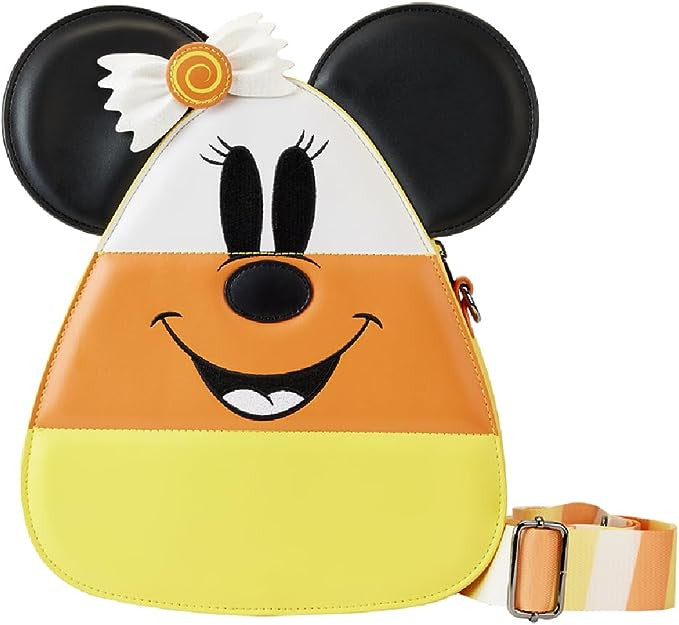 Loungefly Mickey & Minnie Candy Corn Crossbody Purse-3