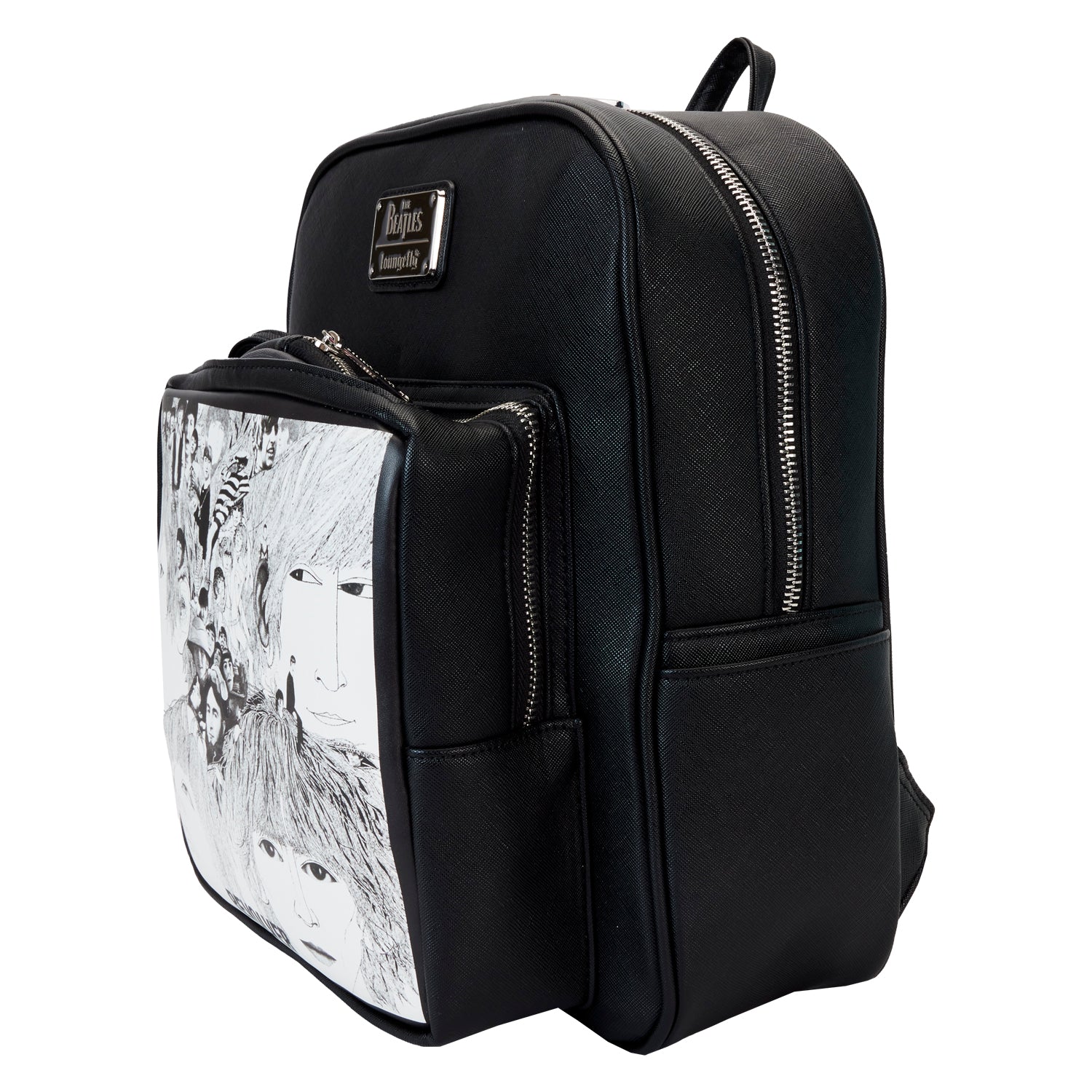Loungefly The Beatles Revolver Album Cover Mini Backpack with Record Coin Bag-5